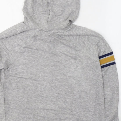 Pink Rose Womens Grey  Viscose Pullover Hoodie Size L  Pullover