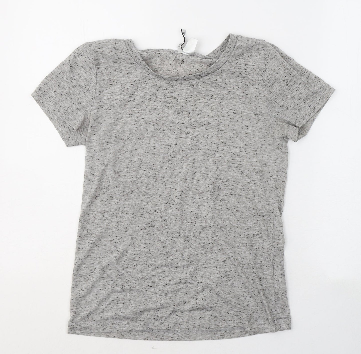 Womens UK Size XS H&M Grey Basic T-Shirt