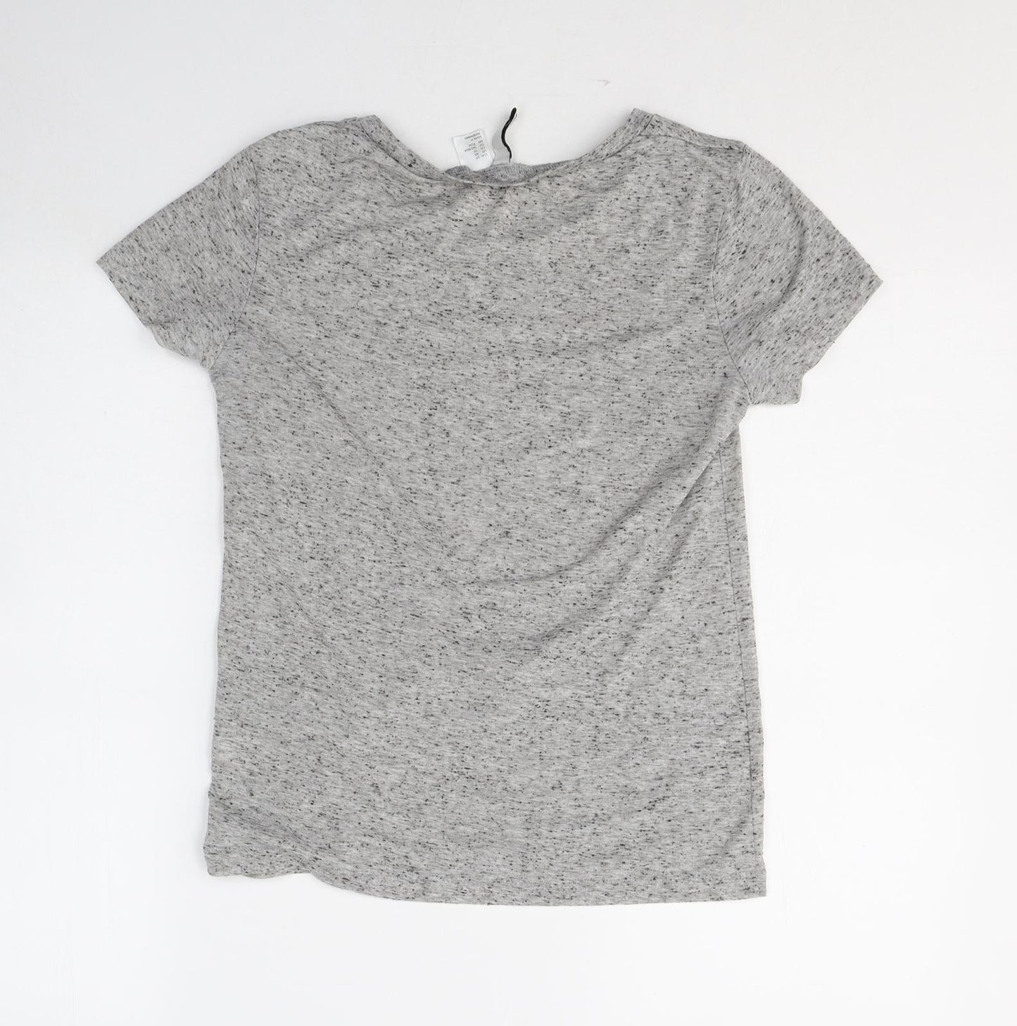 Womens UK Size XS H&M Grey Basic T-Shirt