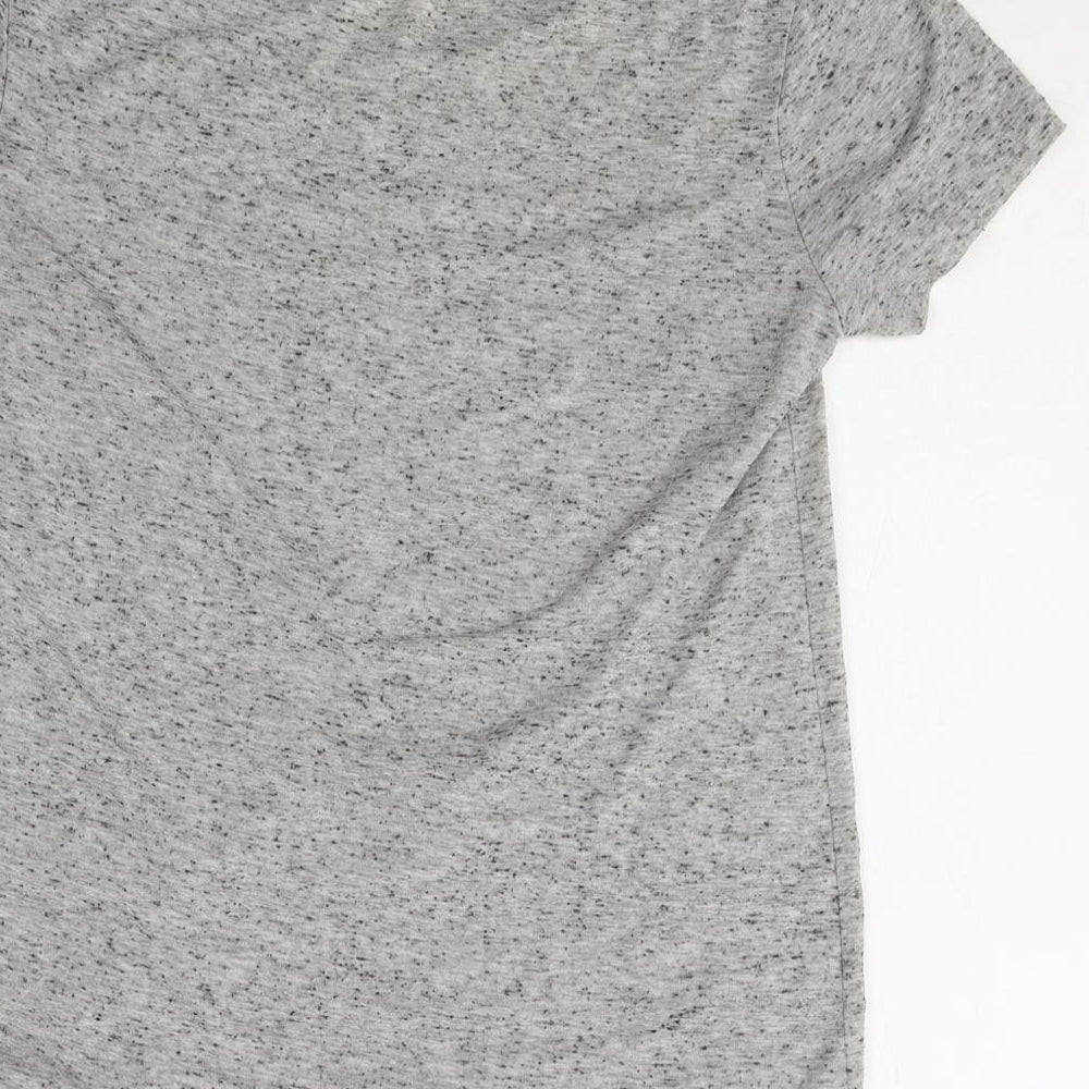 Womens UK Size XS H&M Grey Basic T-Shirt