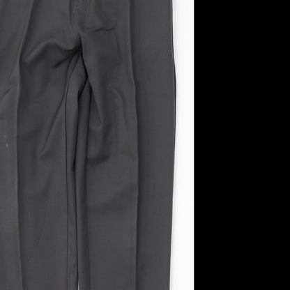 Slazenger Mens Grey  Polyester Trousers  Size 32 L29 in Slim Button