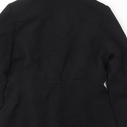 Classics moder Womens Black  Polyester Jacket Suit Jacket Size 10