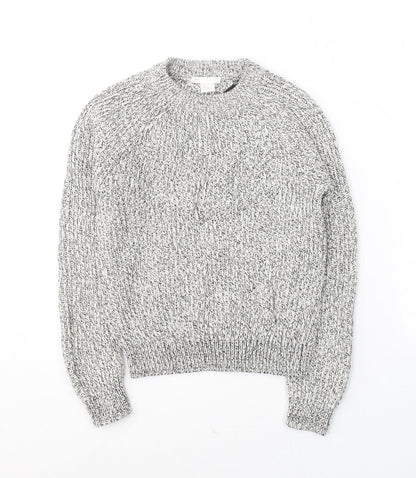 Womens UK Size XS H&M Grey Pullover Jumper