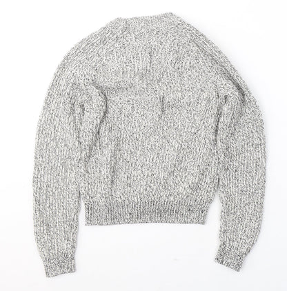 Womens UK Size XS H&M Grey Pullover Jumper
