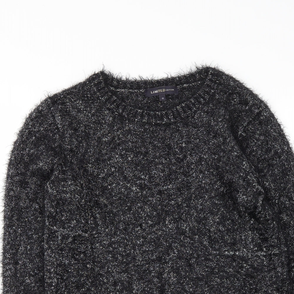 Womens UK Size 10 Marks and Spencer Black Pullover Jumper
