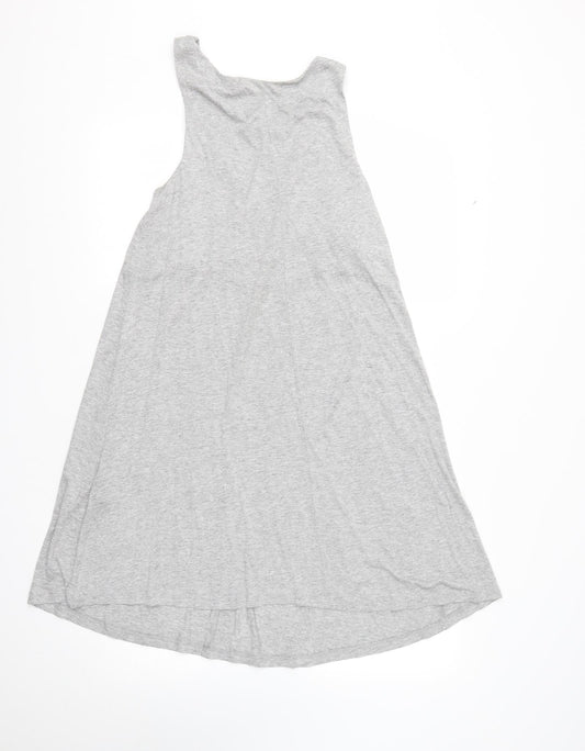 H&M Womens Grey  Viscose Basic Tank Size S V-Neck