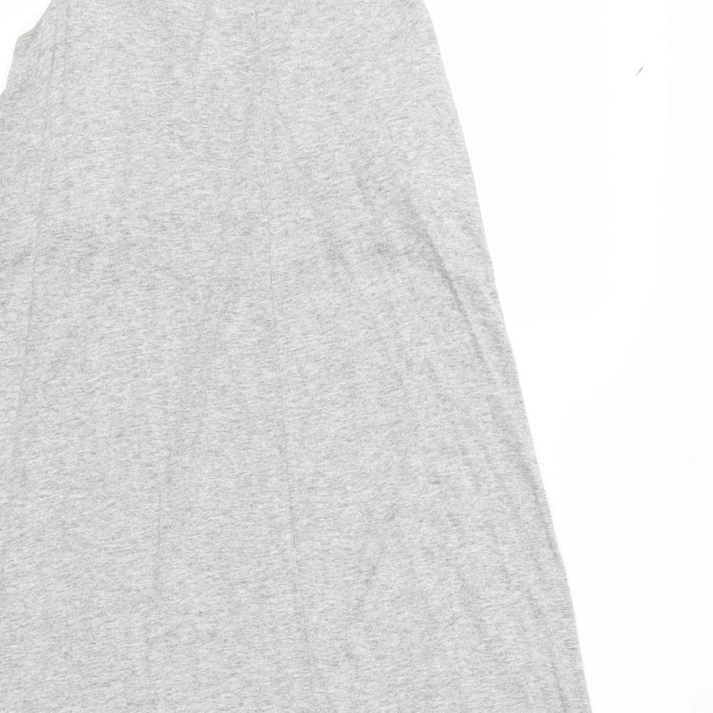H&M Womens Grey  Viscose Basic Tank Size S V-Neck