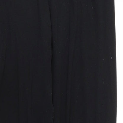 Brave Soul Womens Black  Polyester Cropped Leggings Size S L27 in