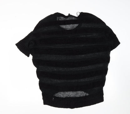 Womens UK Size 8 Topshop Black Pullover Jumper