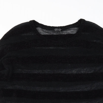 Womens UK Size 8 Topshop Black Pullover Jumper
