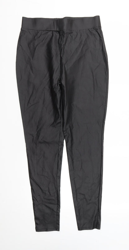 Matalan Womens Black  Viscose Trousers  Size 12 L29 in Regular