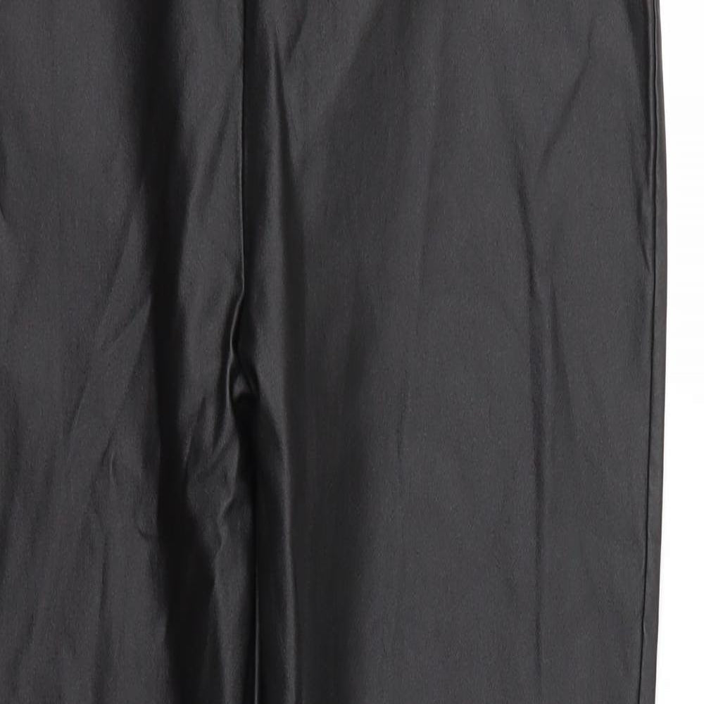 Matalan Womens Black  Viscose Trousers  Size 12 L29 in Regular
