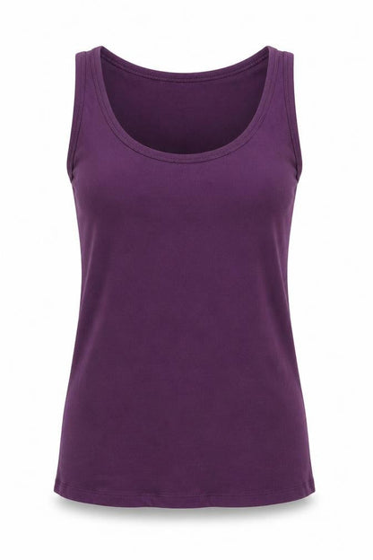 TALLY WEiJL Womens Purple  Polyester Basic Tank Size XL Round Neck