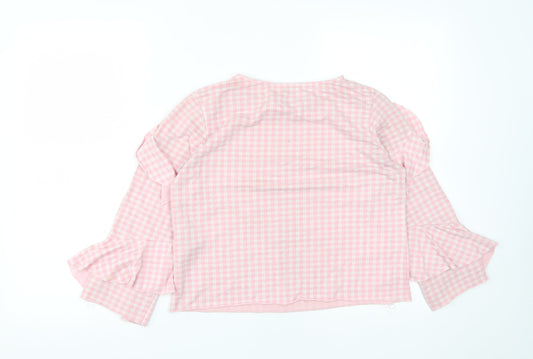 Womens UK Size M Only Pink Basic Blouse