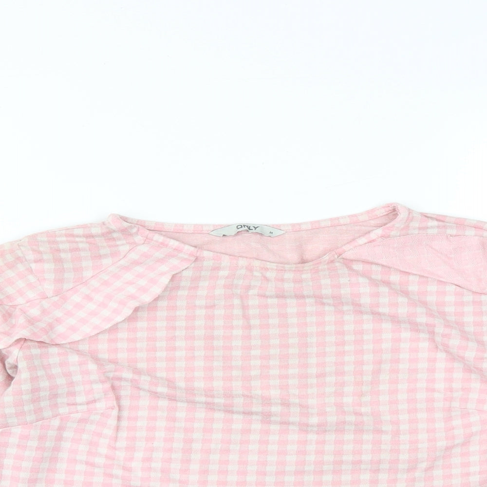 Womens UK Size M Only Pink Basic Blouse