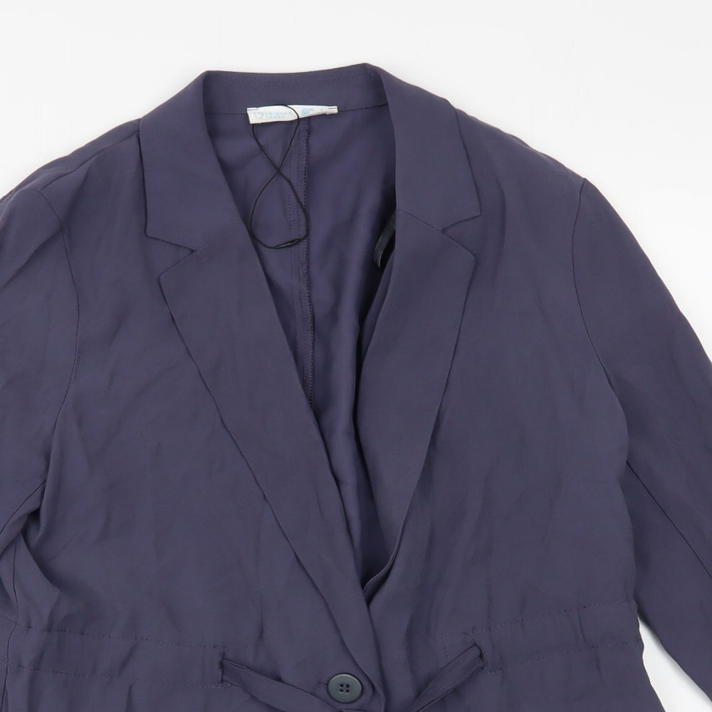 Primark Womens Blue   Jacket Blazer Size 8  Button