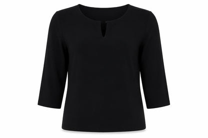 Womens UK Size M Fransa Black Basic Blouse
