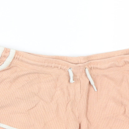 Primark Womens Pink  Cotton Hot Pants Shorts Size XS L3 in Regular Drawstring