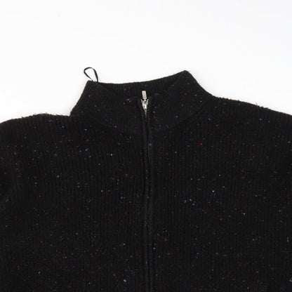 Womens UK Size XL Marks and Spencer Black Full Zip Sweatshirt
