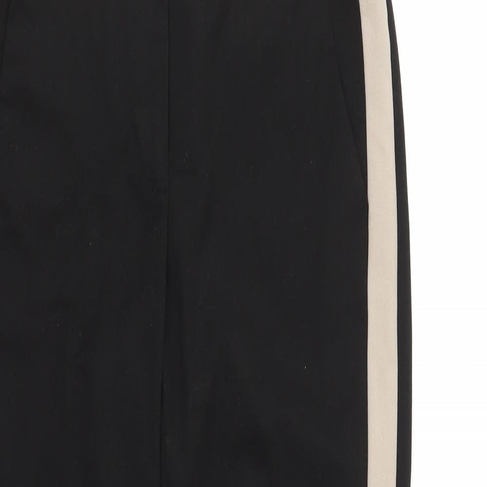 Womens UK Size 10 Warehouse Regular Fit Dress Pants Black Trousers