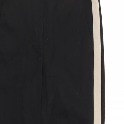 Womens UK Size 10 Warehouse Regular Fit Dress Pants Black Trousers