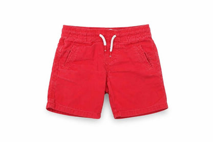 Denim & Co. Boys Red  Cotton Sweat Shorts Size 2 Years  Regular Drawstring