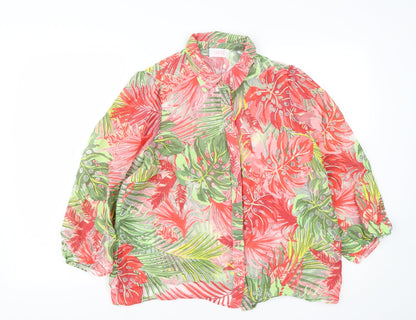 Womens UK Size M Savida Multicoloured Basic Button-Up