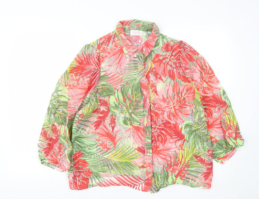 Womens UK Size M Savida Multicoloured Basic Button-Up