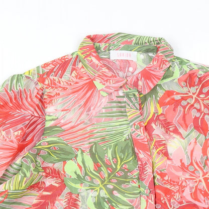Womens UK Size M Savida Multicoloured Basic Button-Up