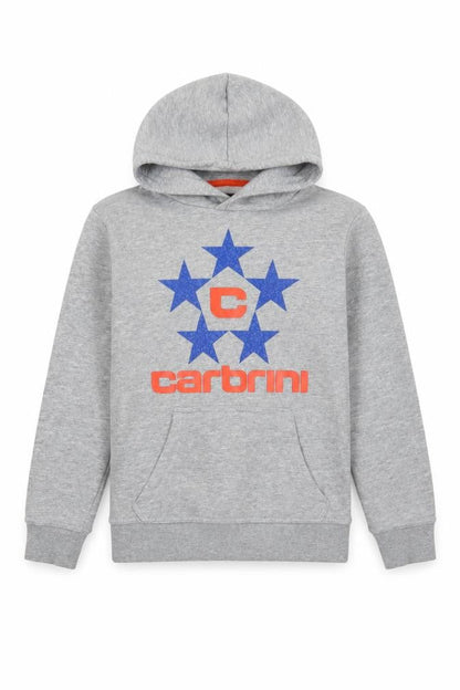 Carbrini Boys Grey  Polyester Pullover Hoodie Size 8-9 Years   - Logo 8-10 Years