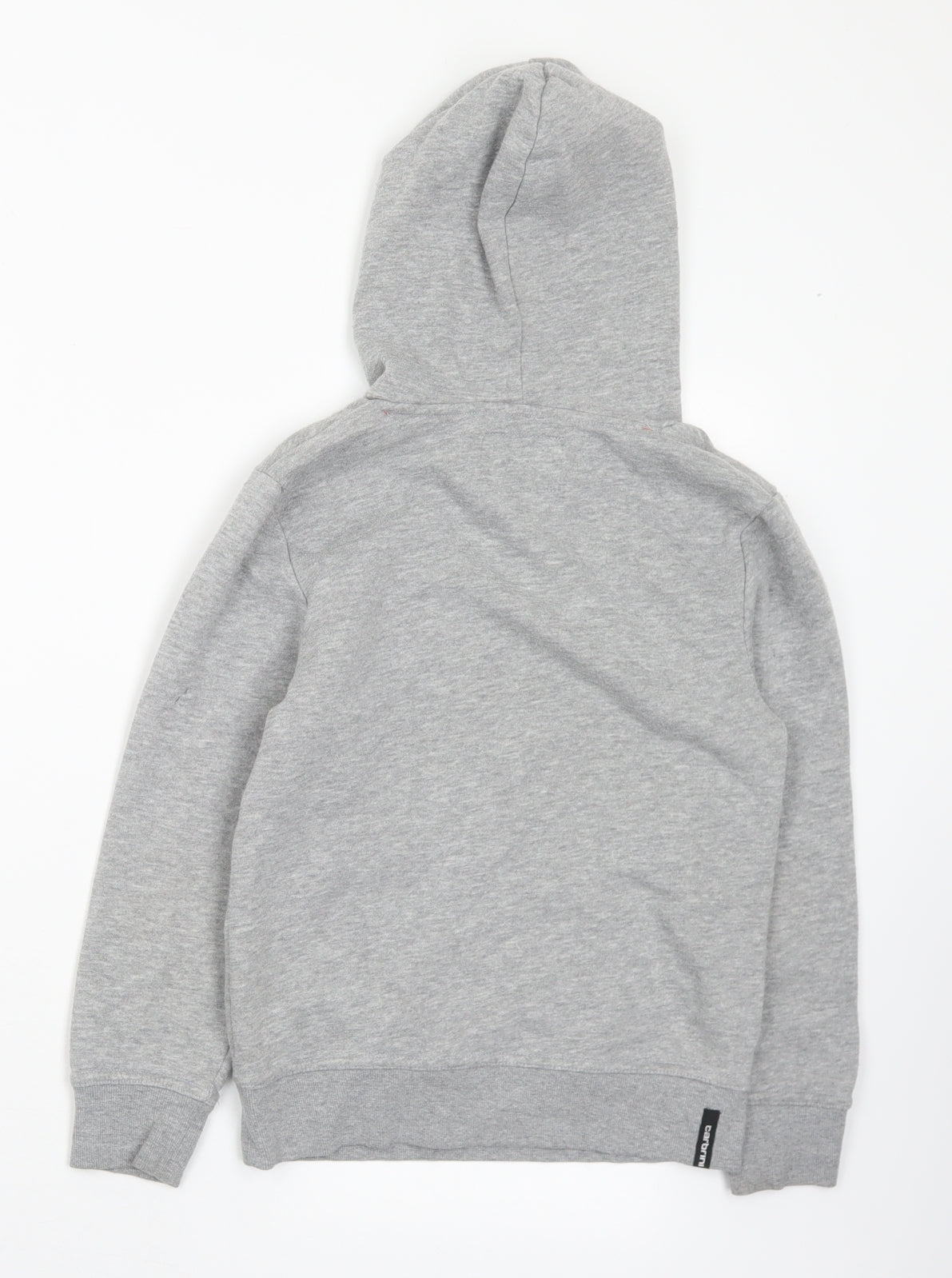 Carbrini Boys Grey  Polyester Pullover Hoodie Size 8-9 Years   - Logo 8-10 Years