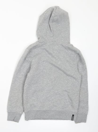 Carbrini Boys Grey  Polyester Pullover Hoodie Size 8-9 Years   - Logo 8-10 Years