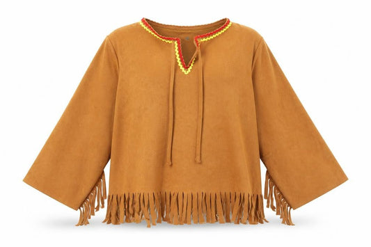 Celia Boys Brown V-Neck  Polyester Pullover Jumper Size 4-5 Years   - Indian Fancy Dress