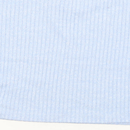 H&M Girls Blue Crew Neck  Viscose Pullover Jumper Size 8-9 Years   - 8-10 Years