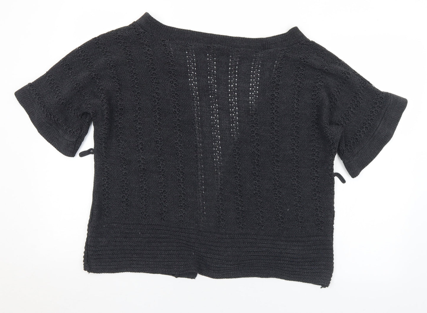 Primark Womens Grey V-Neck  Acrylic Cardigan Jumper Size 10