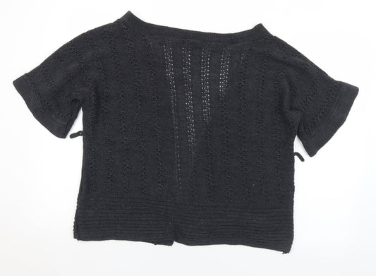 Primark Womens Grey V-Neck  Acrylic Cardigan Jumper Size 10