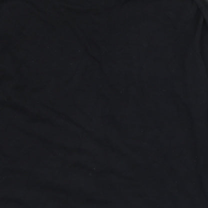 Matalan Mens Black  Viscose  Polo Size L Collared