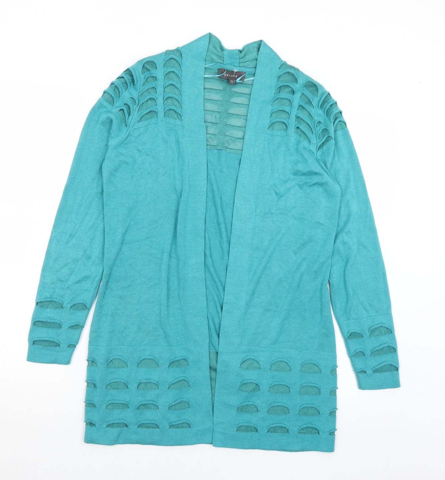 Womens UK Size 10 Marks and Spencer Green Cardigan Jumper