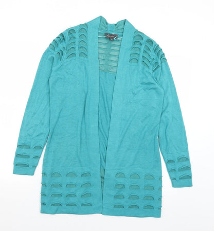 Womens UK Size 10 Marks and Spencer Green Cardigan Jumper