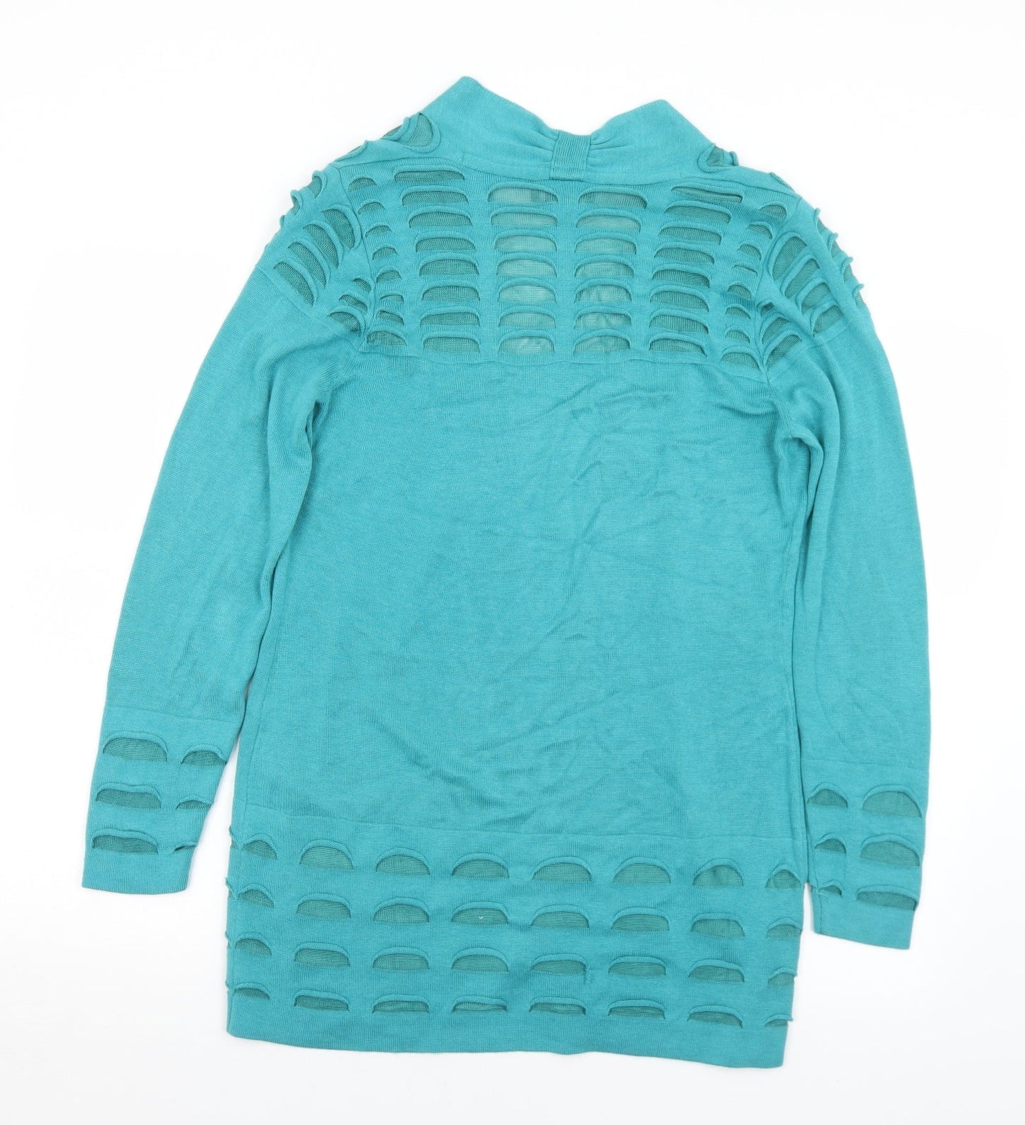Womens UK Size 10 Marks and Spencer Green Cardigan Jumper