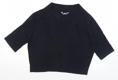 Womens UK Size 14 BHS Black Cardigan Jumper