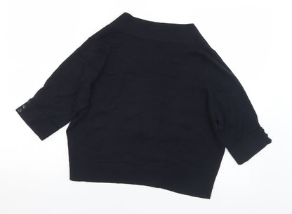 Womens UK Size 14 BHS Black Cardigan Jumper
