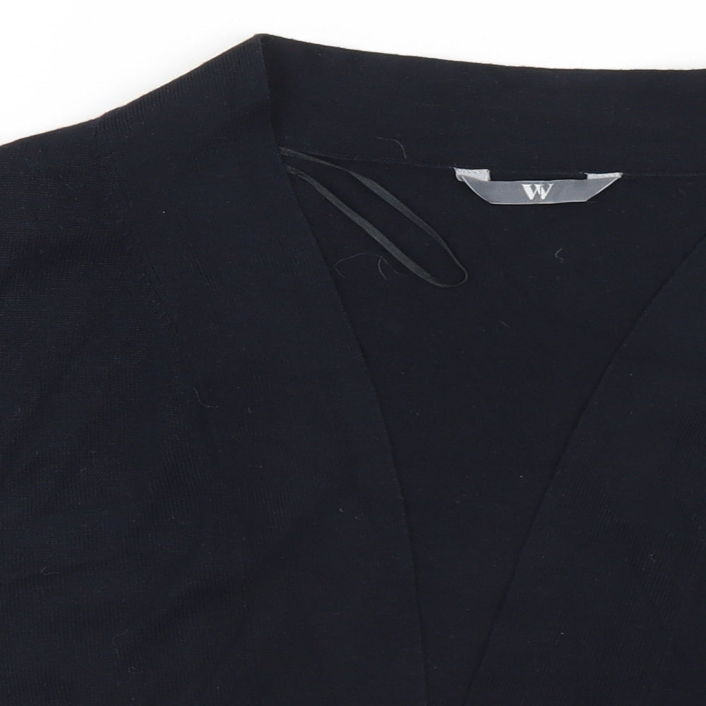 Womens UK Size 14 BHS Black Cardigan Jumper