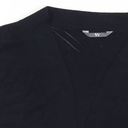 Womens UK Size 14 BHS Black Cardigan Jumper
