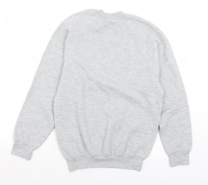 Russell Womens Grey  Cotton Pullover Sweatshirt Size S   - Sparkle On