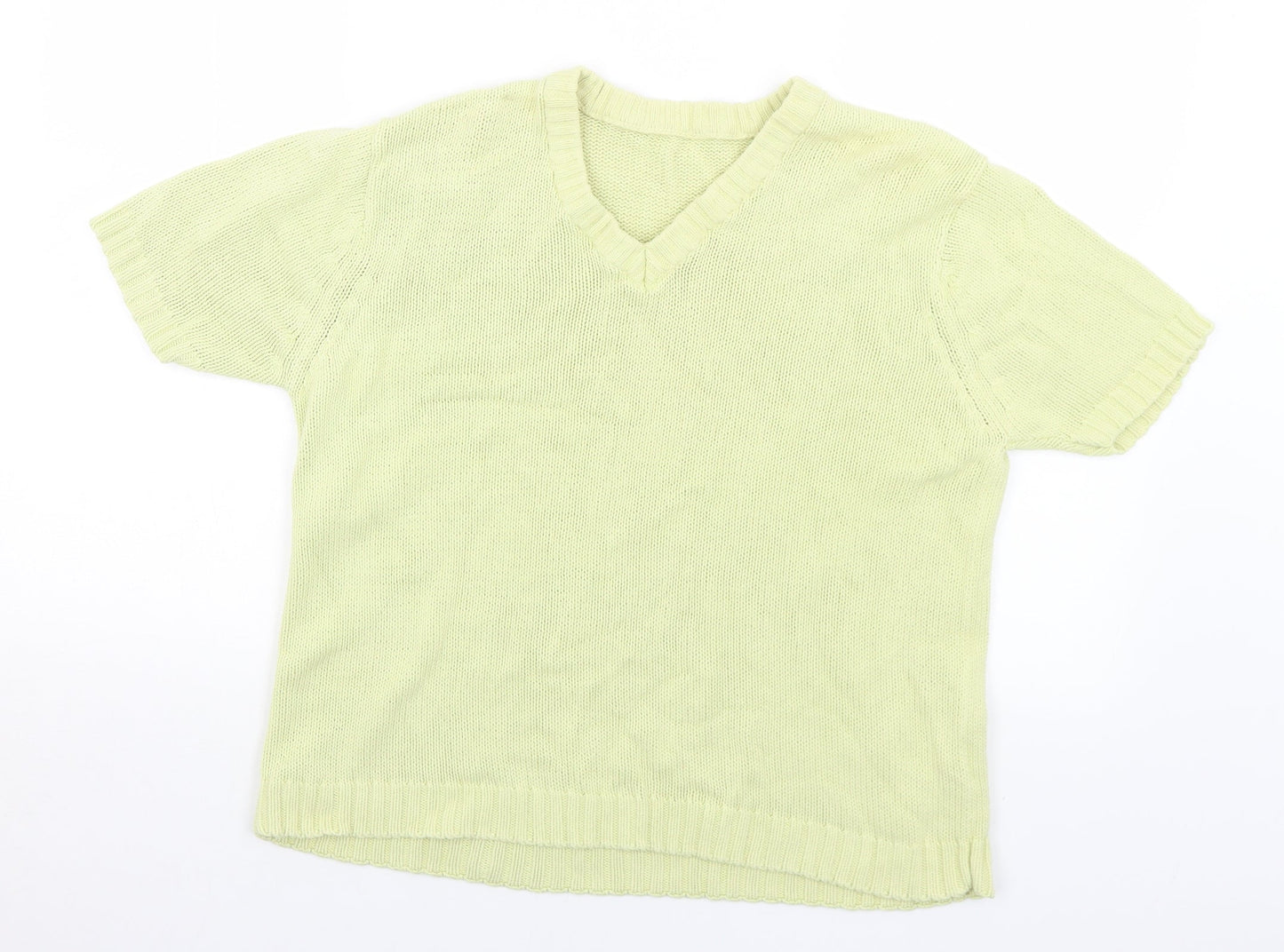 Womens UK Size 14 Preworn Yellow Pullover Jumper