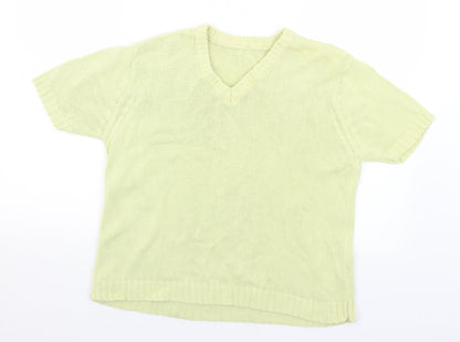 Womens UK Size 14 Preworn Yellow Pullover Jumper