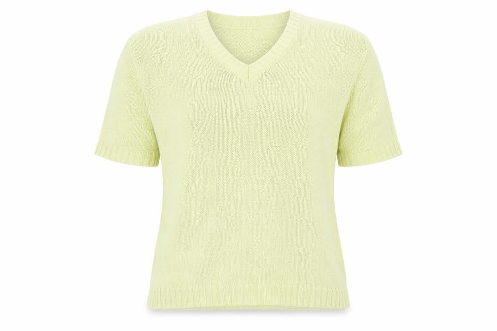 Womens UK Size 14 Preworn Yellow Pullover Jumper