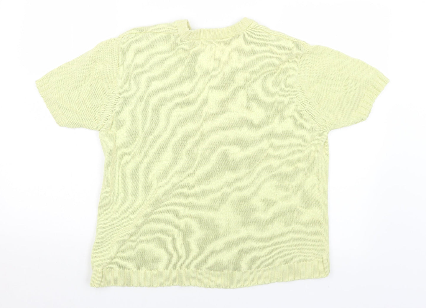 Womens UK Size 14 Preworn Yellow Pullover Jumper