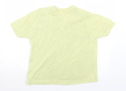 Womens UK Size 14 Preworn Yellow Pullover Jumper